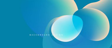 Soyut arkaplan özellikleri üst üste biniyor. Renkler maviden sarıya geçerek pürüzsüz değişimler yaratıyor. Minimalist tasarım, modern estetik.