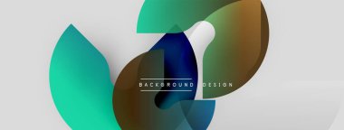 Soyut şekiller örtüşüyor, canlı renk değişimleri yaratıyor. Metin arkaplan tasarımı odaklı modern tasarım. Minimalist estetik.