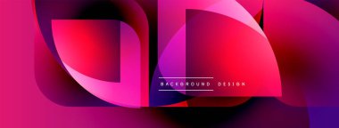 Soyut akıcı şekiller, canlı mor renkler, mor renkler. Modern tasarım, dinamik kompozisyon, koyu arkaplan karşıtlık yaratır.