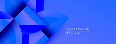 Soyut mavi katmanlar dinamik görsel efekt yaratır. Derece gölgeleri derinliği, modern estetiği gösteriyor. Metin arkaplan tasarımı okur.