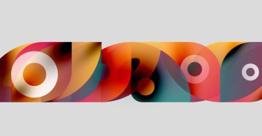 Soyut renkli şekiller harf biçimleriyle örtüşüyor. Canlı renkler harmanlanır ve dinamik görsel efekt yaratır. Modern tasarım, grafik elementler.