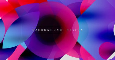 Soyut sıvı şekiller, canlı renklerin karışımı. Dinamik bileşim modern görsel etki yaratır. Arkaplanda metin ögeleri.