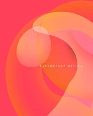 Soyut arkaplan özellikleri üst üste binen turuncu, pembe şekiller. Renkler yumuşak görsel efekt yaratır. Basit metin arkaplan tasarımı okur.