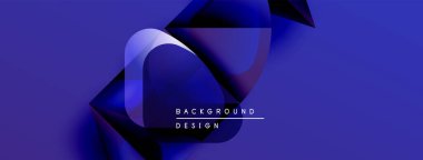 Soyut mavi tasarım katmanlı şekiller, gradyanlar içerir. Modern estetik, arka planlar ve sunumlar için uygun. Minimalist tarz, dinamik kompozisyon.