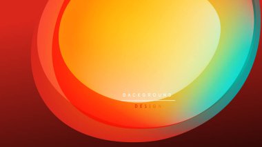 Soyut enerji katmanları pürüzsüz eğimler yaratır. Sıcak renkler serin tonlara dönüşerek dairesel şekiller oluşturur. Mevcut en küçük metin.