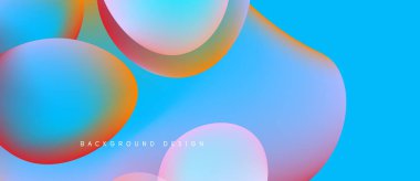 Soyut sıvı şekilleri canlı renkleri harmanlar. Mavi, kırmızı, turuncu ve pembe aksanlarıyla baskın gelir. Modern tasarım hareketi ve enerjiyi çağrıştırıyor.