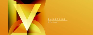 Soyut tasarım canlı turuncu renkler, geometrik şekiller, V harfi şeklinde. Markalaşma ve sunumlar için modern zemin.