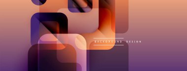 Soyut geometrik şekiller örtüşür, canlı bir değişim etkisi yaratır. Sıcak renkler kompozisyona hakim, modern tasarımın estetik olduğunu gösteriyor..