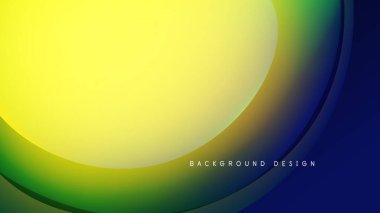 Abstract gradient design. Smooth curves blend yellow, green, blue hues. Dark background creates visual contrast, modern aesthetic.