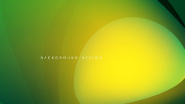 Soyut gradyanlar sarı ve yeşil renkleri harmanlarlar. Pürüzsüz şekiller dinamik görsel efektler yaratır. Minimalist tasarım, modern estetik.