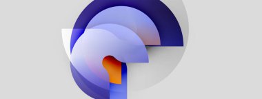 Soyut tasarım katmanlı dairesel şekiller, gradyanlar, canlı renkler. Kompozisyon modern, dinamik hissi çağrıştırıyor..