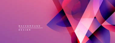 Soyut geometrik tasarım. Canlı mor renkler baskın, dinamik görsel doku yaratıyor. Arkaplan için uygun modern, şık bir sunum.