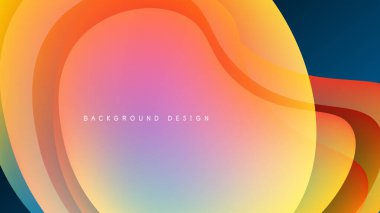 Soyut sıvı şekiller, canlı renklerin karışımı. Gradyan arka plan dinamik görsel efekt yaratır. Modern tasarım ögesi.