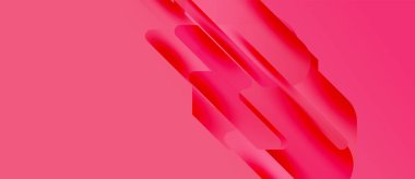 Soyut pembe tasarım. Katmanlı kurdeleler dinamik çapraz bileşim oluşturur. Yumuşak eğimler ışığı, hareketi, derinliği gösterir. Modern estetik.