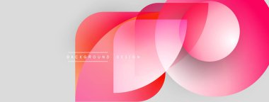 Soyut pembe şekiller gri arka planla örtüşüyor. Modern tasarım elementleri dinamik görsel kompozisyon oluşturur. Pürüzsüz gradyanlar estetik cazibeyi artırır.