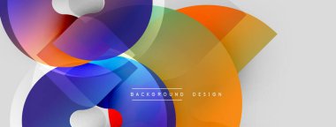 Soyut renkli şekiller örtüşür, dinamik görsel efekt yaratır. Modern tasarım canlı renklere, pürüzsüz eğimlere sahiptir. Arkaplan yaratıcılığı, yeniliği öneriyor.