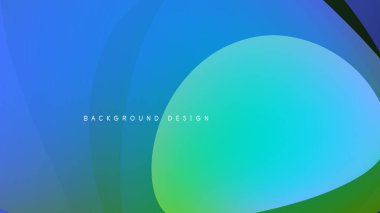 Soyut sıvı şekiller, canlı maviler, yeşillikler harmanlanır. Modern tasarım, karanlık arka plan dinamik görsel etki yaratır. Yumuşak gradyanlar zarafet sunar.