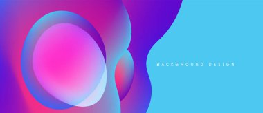 Soyut sıvı şekiller, canlı renklerin karışımı. Modern tasarım, pürüzsüz eğimler dinamik kompozisyon yaratır. Arkaplan yenilik ve teknoloji öneriyor.