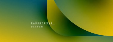 Abstract gradient background. Smooth curves blend yellow, green hues. Minimalist design features text background design. Modern aesthetic.