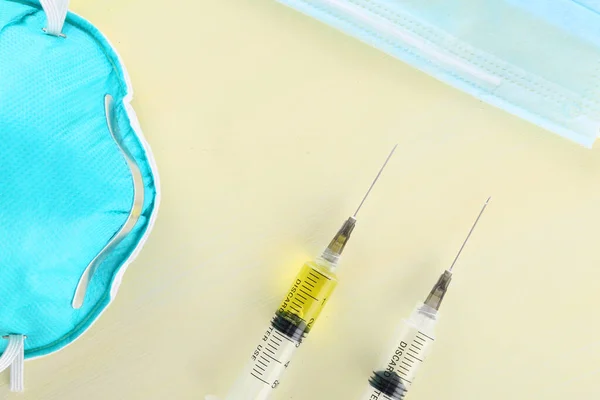 Prueba Vacuna Covid Muestra Sangre Transportada Tubo — Foto de Stock