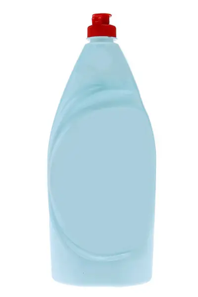 Пляшка Миючого Засобу Білому Тлі — стокове фото