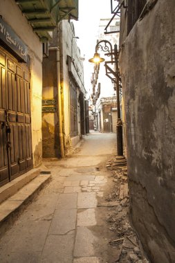  Suudi Arabistan 'ın Jeddah şehrinde 16 Şubat 2019 Eski şehir Jeddah Suudi Arabistan' da Tarihi Jeddah olarak bilinir. Jeddah Balad Suudi Arabistan 'da sokak manzarası 