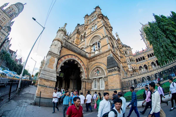 Stock image Chhatrapati Shivaji Terminus formerly Victoria Terminus in Mumbai, India is a UNESCO World Heritage Site