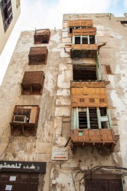  Suudi Arabistan 'ın Jeddah şehrinde 16 Şubat 2019 Eski şehir Jeddah Suudi Arabistan' da Tarihi Jeddah olarak bilinir. Jeddah Balad Suudi Arabistan 'da sokak manzarası 