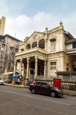 Mumbai, Maharashtra Hindistan 12 Ağustos 2019 Anjuman Atash Behram M.S. 1897 Zoroastrian Parsi Ateşi Tapınağı - Jagannath Shankar Seth Yolu, Denizcilik Hatları, Mumbai, Maharashtra