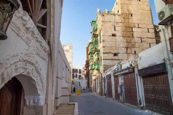 stock image  Saudi Jeddah February 16 2019 Old city in Jeddah Old city in Jeddah Saudi Arabia known as Historical Jeddah. Street view in Jeddah Balad Saudi Arabia 