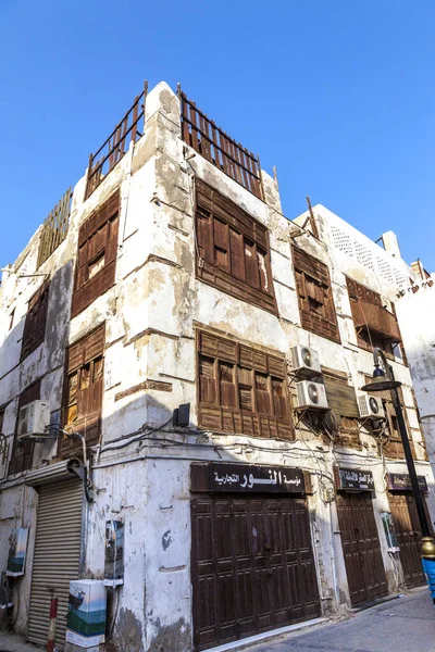 Gamla Stan Jeddah Saudiarabien Känd Som Historiska Jeddah Forntida Byggnad — Stockfoto