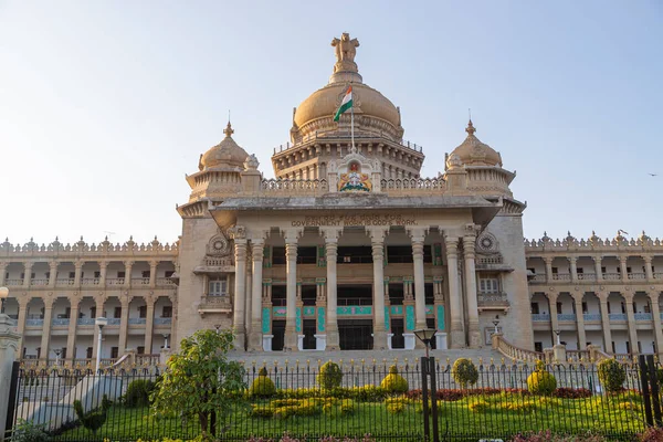stock image Panoramic view of Vidhana Soudha the Bangalore State Legislature Building, Bangalore, India