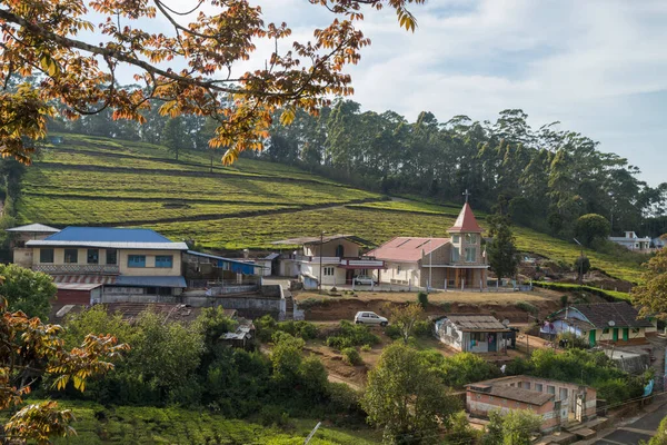 stock image the village of the sacred valley  Village in a hill at Nilgiri forest Ooty Tamil nadu India