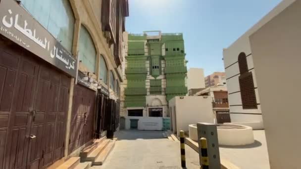 Stare Miasto Jeddah Arabia Saudyjska Znana Jako Historyczna Jeddah — Wideo stockowe