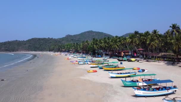 Palolem Plaża Goa Natura — Wideo stockowe