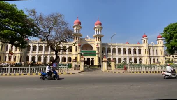 印度Mysuru市的宫殿 — 图库视频影像