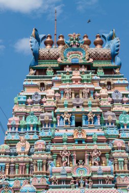 Sri Ranganatha Bataklık Tapınağı, Ranga Ranga Gopuram Kulesi Srirangam, Hindistan, Tamil Nadu 'da bir Hindu tapınağı.