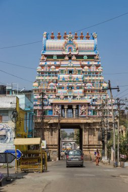 Sri Ranganatha Bataklık Tapınağı, Ranga Ranga Gopuram Kulesi Srirangam, Hindistan, Tamil Nadu 'da bir Hindu tapınağı.