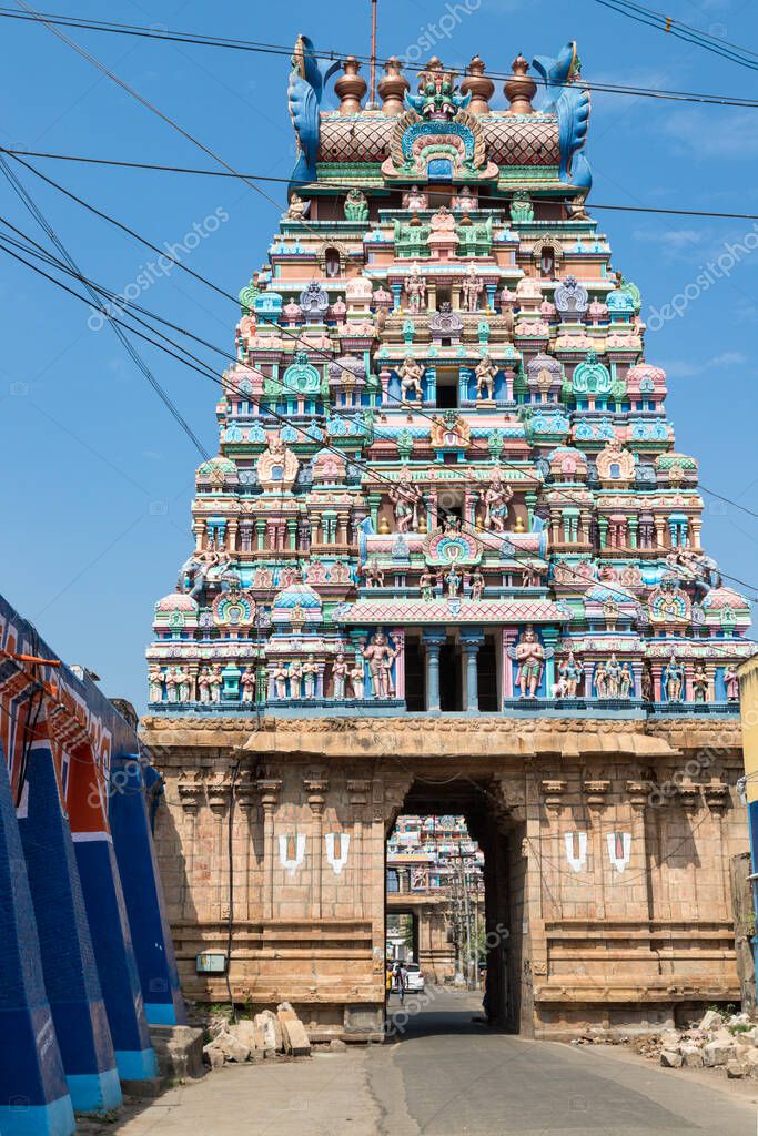 Sri Ranganatha Swamy Temple, Ranga Ranga Gopuram Tower Srirangam, un