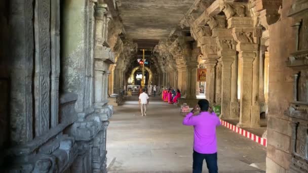 Tiruchirappalli Tamil Nadu Hindistan Mart 2022 Sri Ranganatha Bataklık Tapınağı — Stok video
