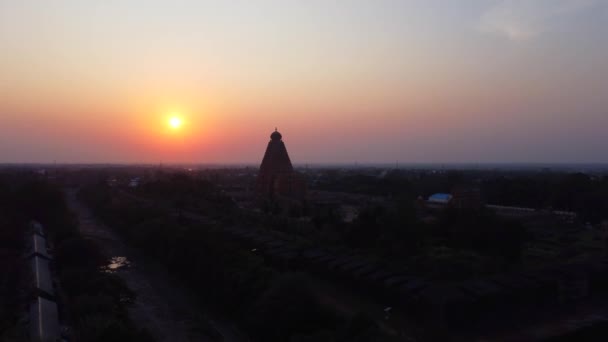 Thanjavur Tamil Nadu Indie Března 2022 Lidé Navštěvují Chrám Brihadeeswara — Stock video