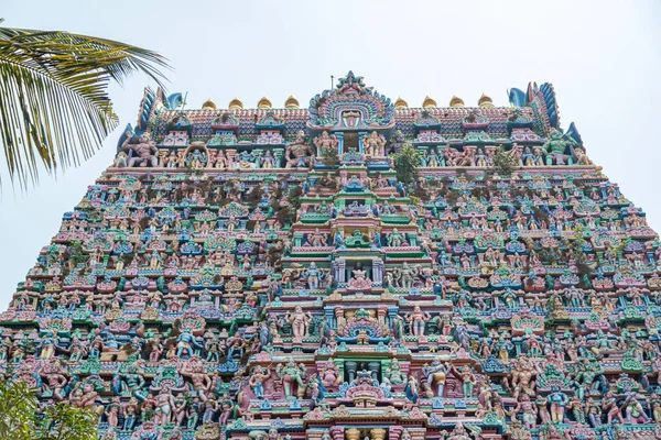 印度泰米尔纳德邦Kumbakonam Sarangapani寺的寺庙视图 — 图库照片