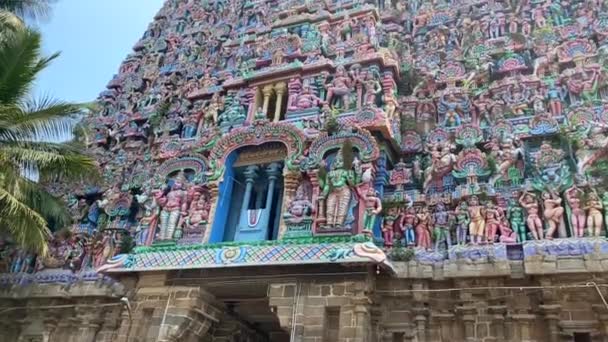 Kumbakonam Tamil Nadu Índia Março 2022 Templo Vista Templo Sarangapani — Vídeo de Stock