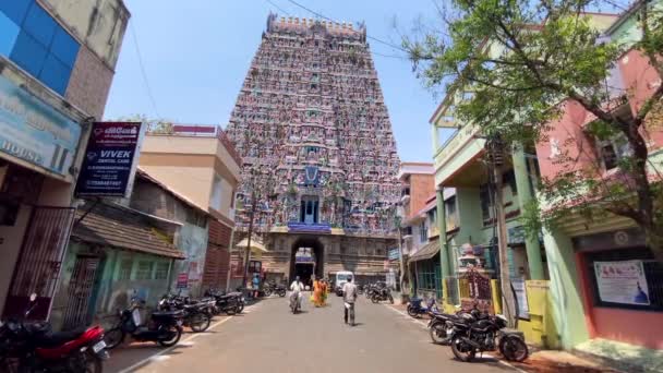 Kumbakonam Tamil Nadu Índia Março 2022 Templo Vista Templo Sarangapani — Vídeo de Stock