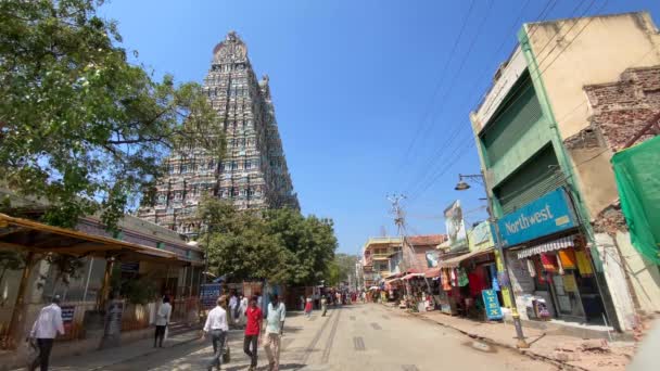 Madurai Tamil Nadu Indien März 2022 Meenakshi Sundareswarar Tempel Madurai — Stockvideo