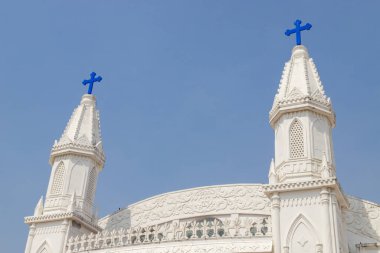 Vailankanni Leydimiz için Sabah Yıldızı Kilisesi, Hindistan 'ın Tamilnadu körfezi kıyısında yer almaktadır..