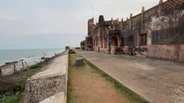 Hindistan Tranquebar Şehrinde Yer Alan Fort Dansborg Dünyanın Büyük Ikinci — Stok video