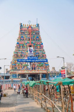 Chennai, Tamil nadu, Hindistan, 9 Mart 2022 Arulmigu Vadapalani Murugan Tapınağı Vadapalani, Chennai, Tamil Nadu, Hindistan 'da bulunan tarihi bir Hindu tapınağı.
