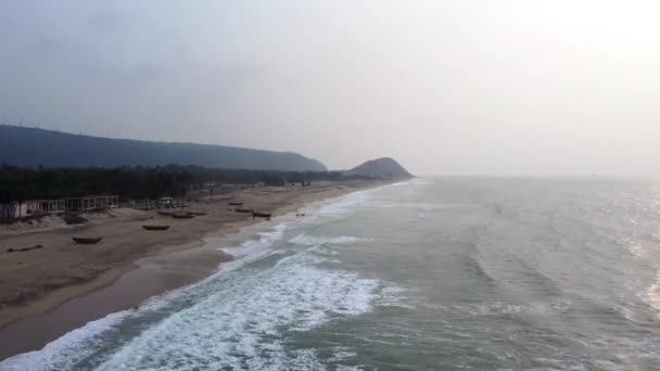 Yarada Beach Visakhapatnam Vizag Andhra Pradesh Inde Asie Plage Est — Video