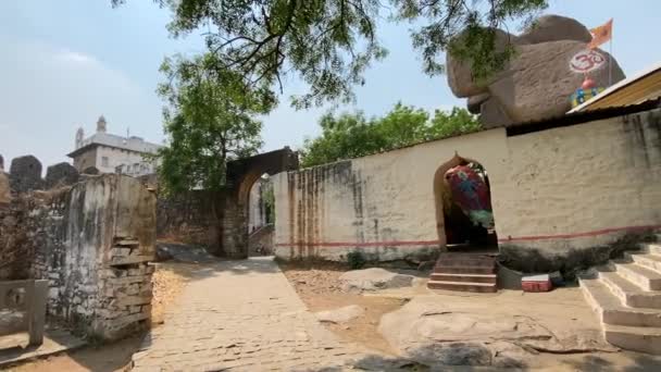 Hyderbad Telangana India Marzo 2022 Histórica Arquitectura Del Fuerte Golconda — Vídeos de Stock